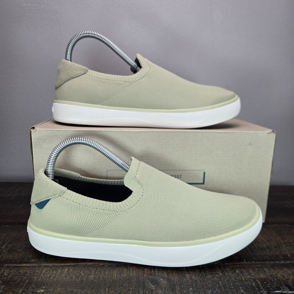 NEW Vessi Boardwalk Slip On Womens Size 6 Waterproof Shoes Sneakers Sage Green